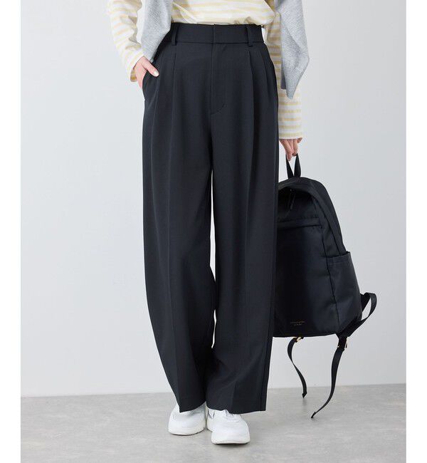 Rope&rsquo;Picnic「クリアツイルワイドパンツ/セレモニー・セットアップ対応」|チノ|