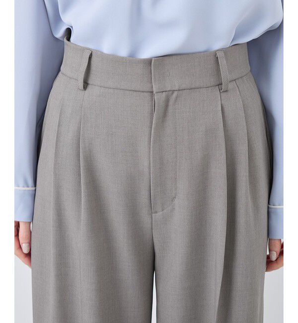 Rope&rsquo;Picnic「クリアツイルワイドパンツ/セレモニー・セットアップ対応」|チノ|