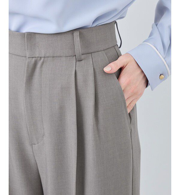 Rope&rsquo;Picnic「クリアツイルワイドパンツ/セレモニー・セットアップ対応」|チノ|