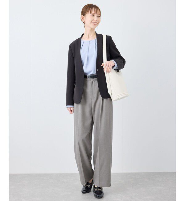 Rope&rsquo;Picnic「クリアツイルワイドパンツ/セレモニー・セットアップ対応」|チノ|