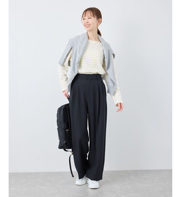 Rope&rsquo;Picnic「クリアツイルワイドパンツ/セレモニー・セットアップ対応」|チノ|