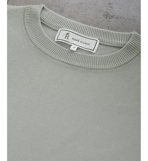 Rope&rsquo;Picnic「【UVカット・接触冷感・イージーケア】八方映えニット ゼロスリーブニットプルオーバー」|ニット・セーター|