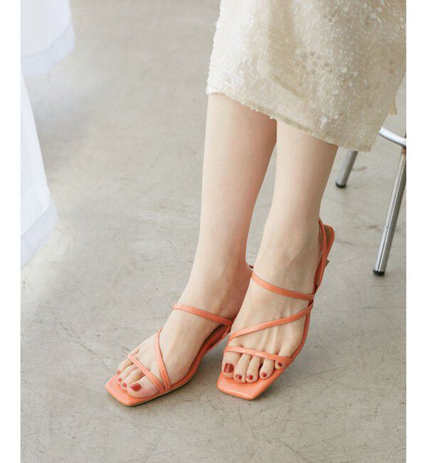 ROPE PICNIC PASSAGE「ナローストラップキトゥンヒールサンダル」|サンダル|