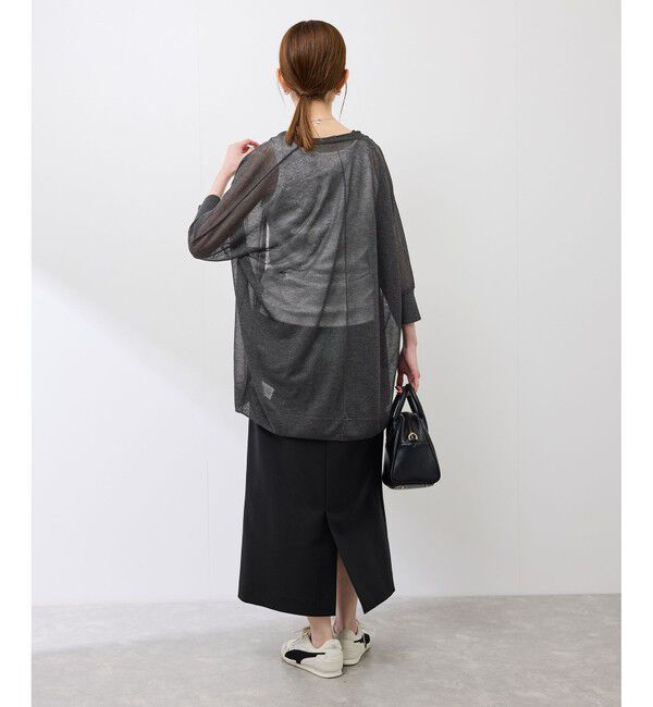 Rope&rsquo;Picnic「【新色追加】LEVITAシアーニットリラックスカーディガン」|カーディガン|