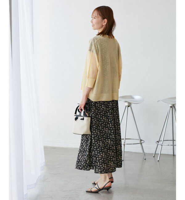 Rope&rsquo;Picnic「【新色追加】LEVITAシアーニットリラックスカーディガン」|カーディガン|