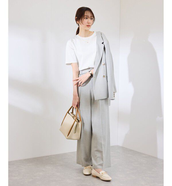 Rope&rsquo;Picnic「【UVカット・接触冷感】70シルケットパフスリーブトップス」|Tシャツ・カットソー|