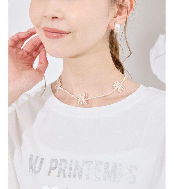 ROPE PICNIC PASSAGE「フラワーショートネックレス」|ネックレス|