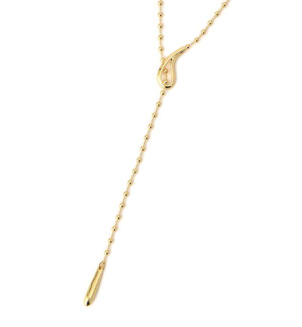 ROPE PICNIC PASSAGE「デザインボールチェーンＹ字ショートネックレス」|ネックレス|