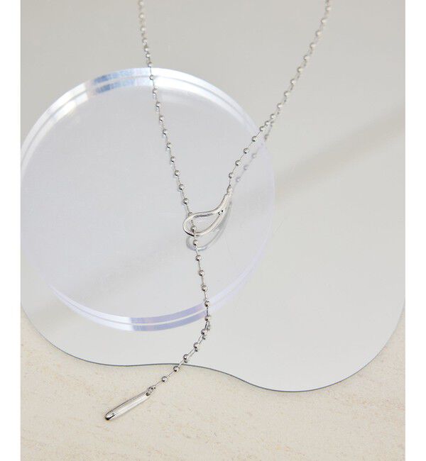 ROPE PICNIC PASSAGE「デザインボールチェーンＹ字ショートネックレス」|ネックレス|シルバー(93)