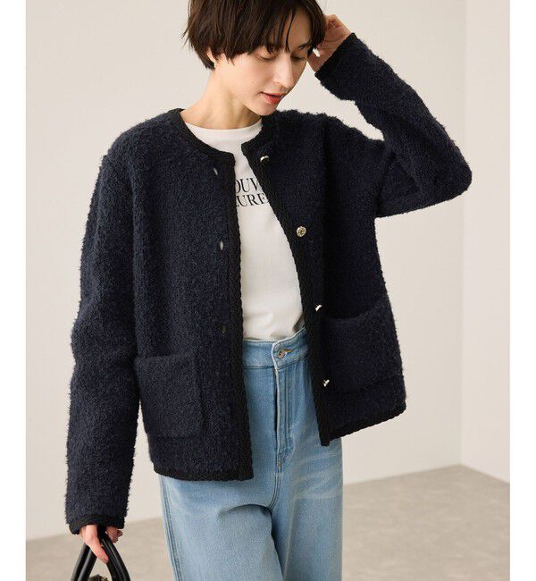 Rope&rsquo;Picnic「ループ編みニットカーディガン」|カーディガン|