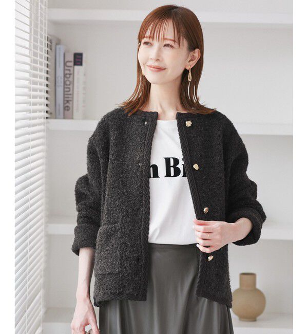 Rope&rsquo;Picnic「ループ編みニットカーディガン」|カーディガン|