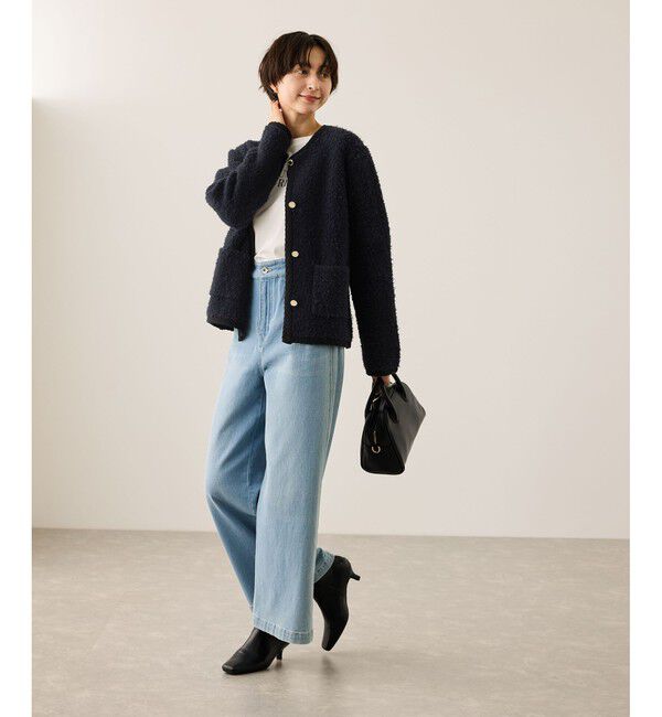 Rope&rsquo;Picnic「ループ編みニットカーディガン」|カーディガン|