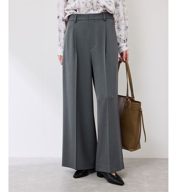 Rope&rsquo;Picnic「フレアシルエットサスペンダー付きパンツ」|チノ|