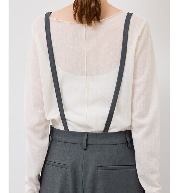 Rope&rsquo;Picnic「フレアシルエットサスペンダー付きパンツ」|チノ|