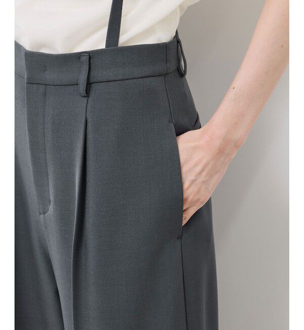 Rope&rsquo;Picnic「フレアシルエットサスペンダー付きパンツ」|チノ|