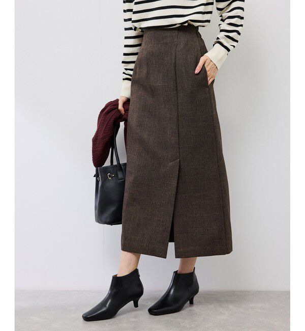 Rope&rsquo;Picnic「スリートーンツイードスカート/セットアップ対応」|スカート|