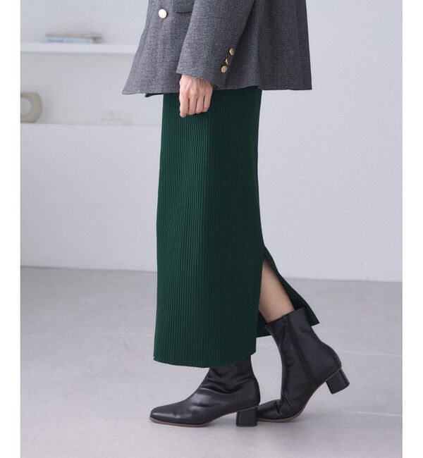 Rope&rsquo;Picnic「トタンテレコ Iラインリブニットスカート」|スカート|