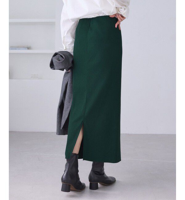 Rope&rsquo;Picnic「トタンテレコ Iラインリブニットスカート」|スカート|