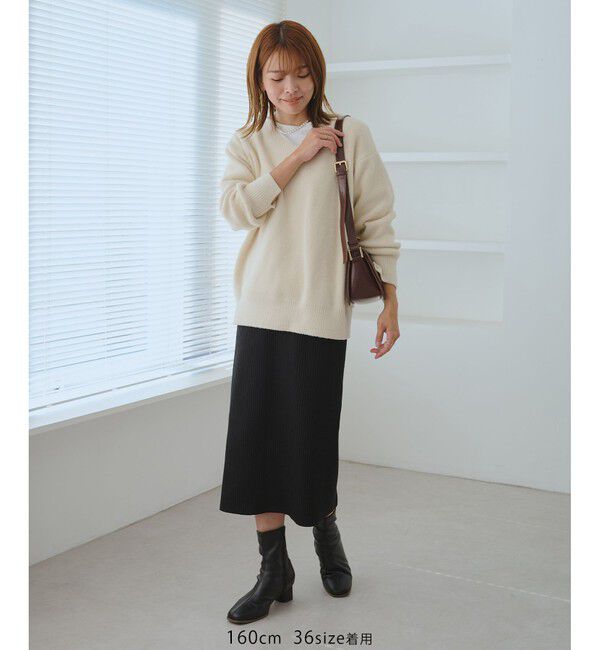 Rope&rsquo;Picnic「トタンテレコ Iラインリブニットスカート」|スカート|