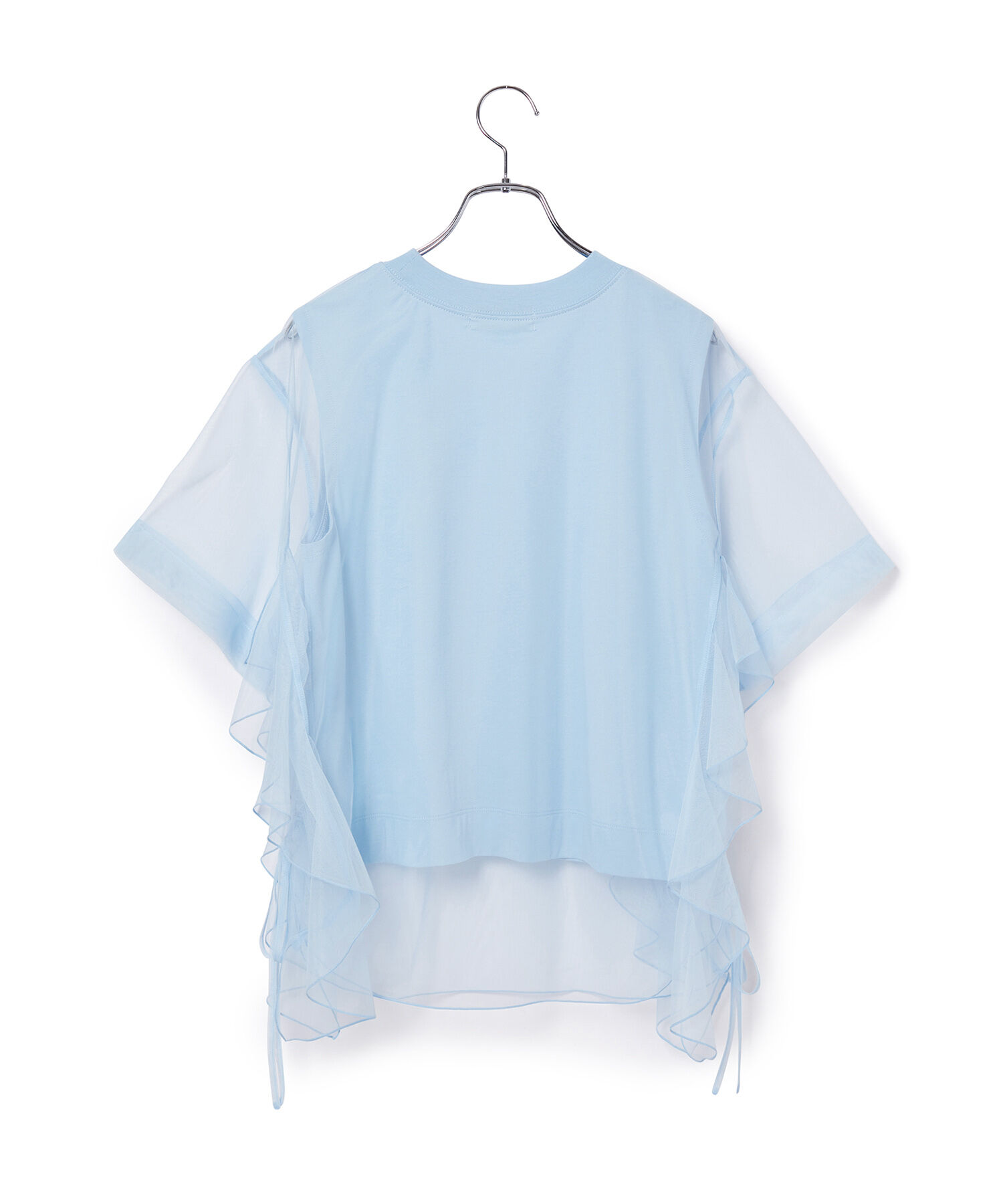 ADAM ET ROPE'「【再入荷・洗える・サステナブル】ギャザーチュールトップス」|その他|