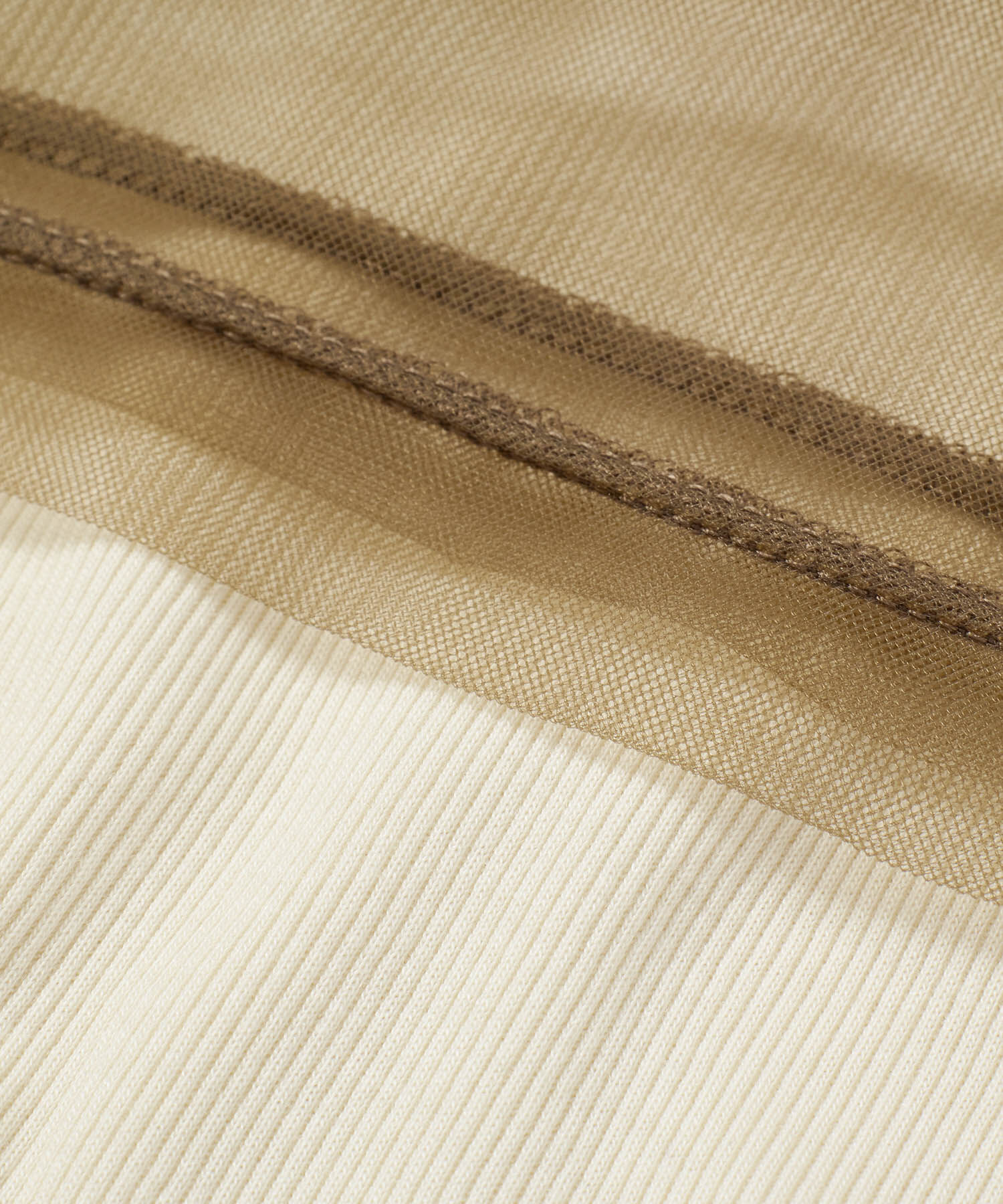 ADAM ET ROPE'「【サステナブル】チュールフリルTEE」|Tシャツ・カットソー|