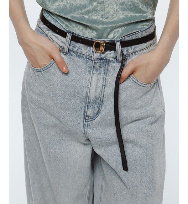 ADAM ET ROPE'「【サステナブル】バックタックワイドデニム」|デニム|