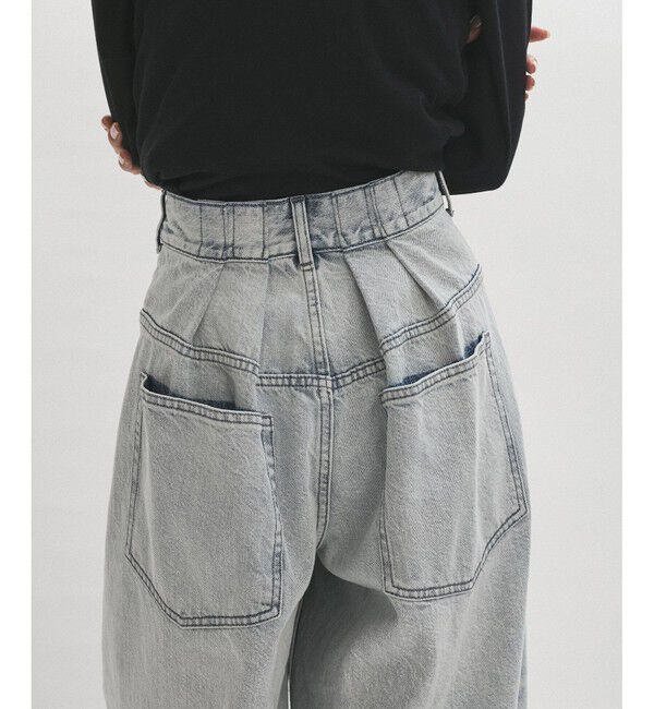 ADAM ET ROPE'「【サステナブル】バックタックワイドデニム」|デニム|