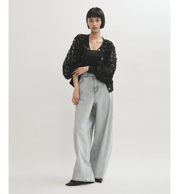 ADAM ET ROPE'「【サステナブル】バックタックワイドデニム」|デニム|