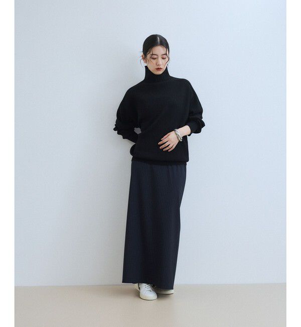 ADAM ET ROPE'「【WEB限定】・【定番人気】WOOL混リブタートルニット」|ニット・セーター|
