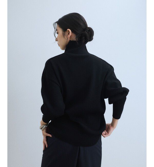 ADAM ET ROPE'「【WEB限定】・【定番人気】WOOL混リブタートルニット」|ニット・セーター|