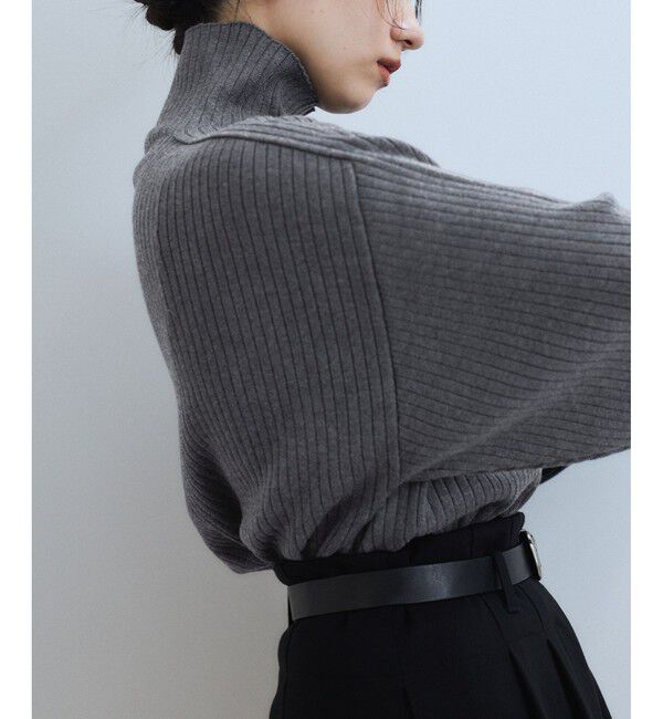ADAM ET ROPE'「【WEB限定】・【定番人気】WOOL混リブタートルニット」|ニット・セーター|