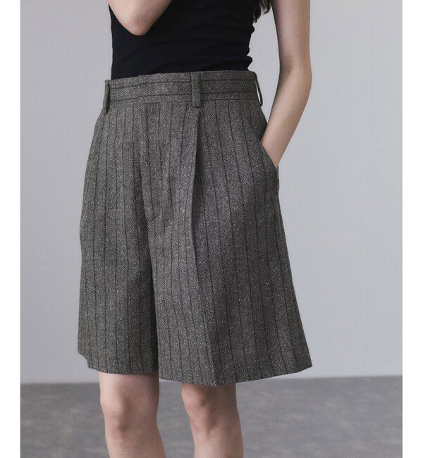 ADAM ET ROPE'「ツイード＆チェックショートパンツ」|チノ|