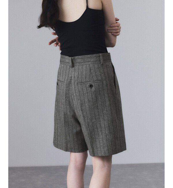 ADAM ET ROPE'「ツイード＆チェックショートパンツ」|チノ|
