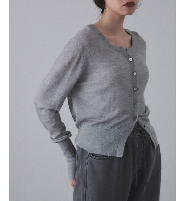 ADAM ET ROPE'「モヘアミックスセットニットカーディガン」|カーディガン|