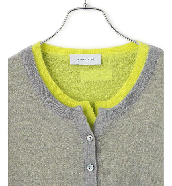 ADAM ET ROPE'「モヘアミックスセットニットカーディガン」|カーディガン|