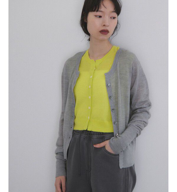 ADAM ET ROPE'「モヘアミックスセットニットカーディガン」|カーディガン|