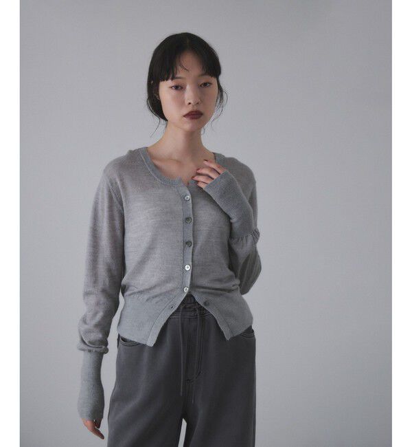 ADAM ET ROPE'「モヘアミックスセットニットカーディガン」|カーディガン|