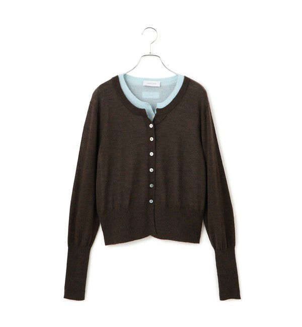 ADAM ET ROPE'「モヘアミックスセットニットカーディガン」|カーディガン|