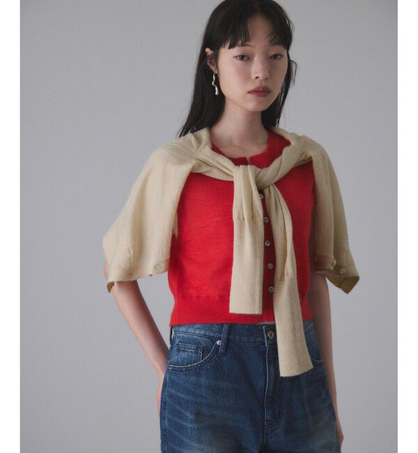 ADAM ET ROPE'「モヘアミックスセットニットカーディガン」|カーディガン|