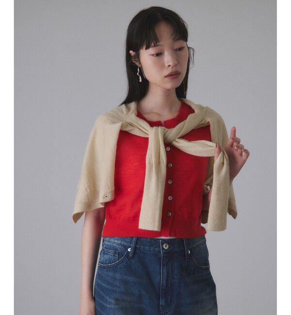 ADAM ET ROPE'「モヘアミックスセットニットカーディガン」|カーディガン|