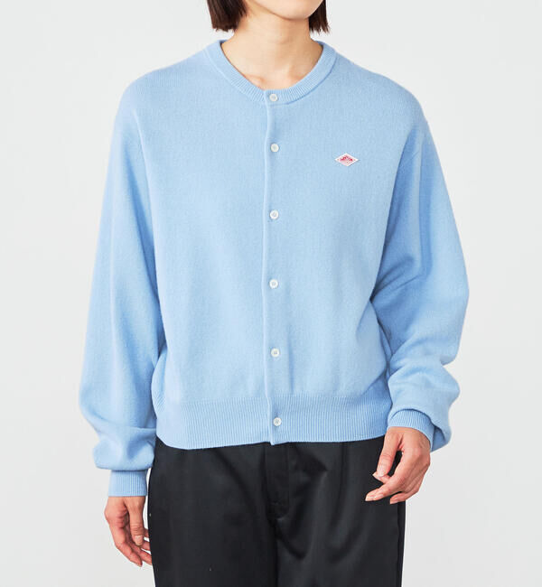 DANTON「DANTON | ラムウール クルーネックニットカーディガン WOMEN」|ニット・セーター|