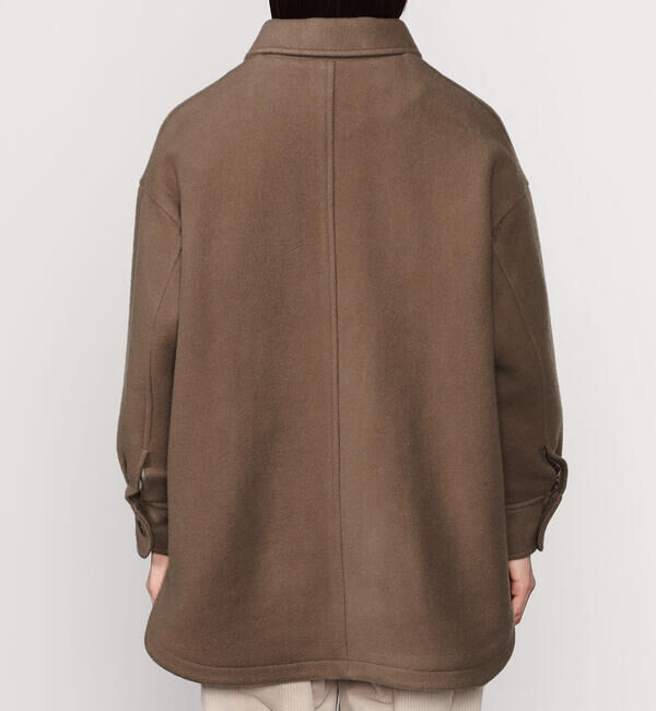 DANTON「DANTON | ウールメルトン シャツブルゾン WOMEN」|ブルゾン・スタジャン|