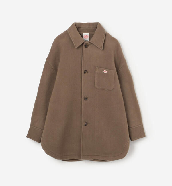 DANTON「DANTON | ウールメルトン シャツブルゾン WOMEN」|ブルゾン・スタジャン|