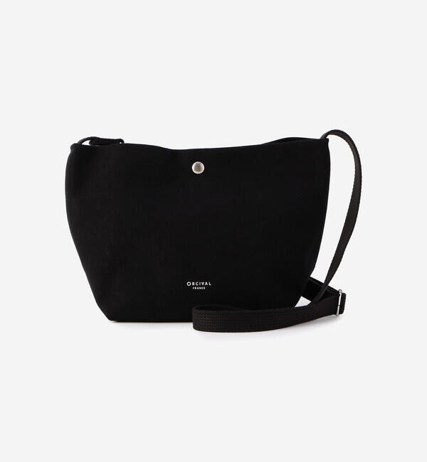 ORCIVAL「ORCIVAL | PVCコットン ショルダーポーチ 中」|ショルダー・メッセンジャー|BLACK
