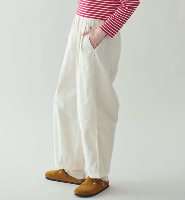 ORCIVAL「ORCIVAL | 起毛コットンツイル イージーパンツ WOMEN」|チノ|OFFWHITE