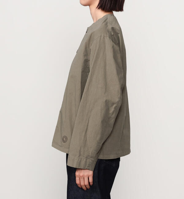 ORCIVAL「ORCIVAL | コットンツイル ノーカラーシャツブルゾン WOMEN」|シャツ・ブラウス|
