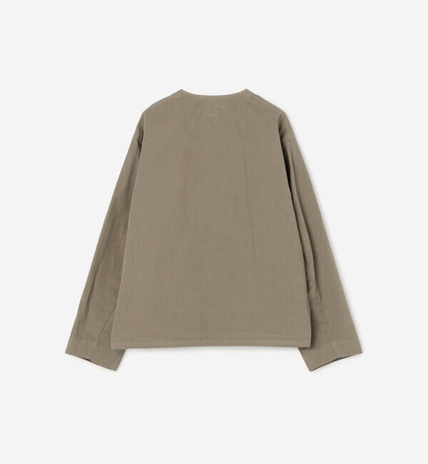 ORCIVAL「ORCIVAL | コットンツイル ノーカラーシャツブルゾン WOMEN」|シャツ・ブラウス|