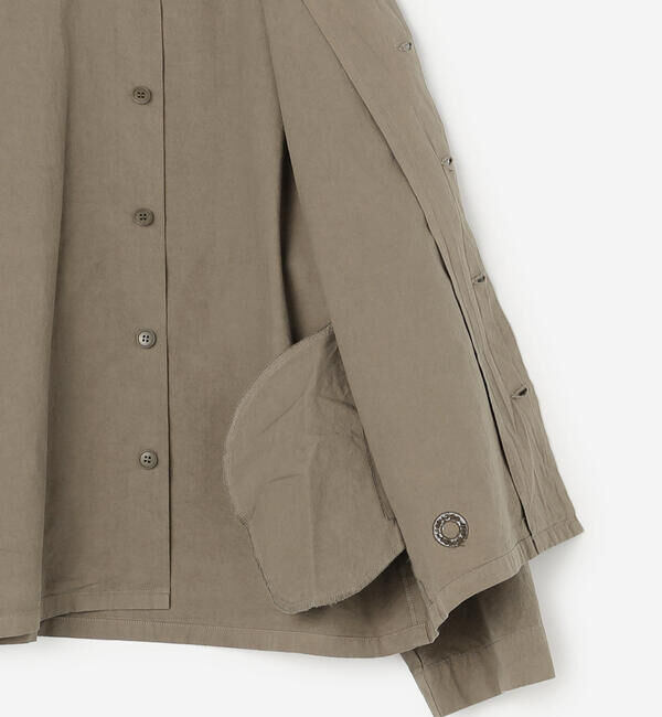 ORCIVAL「ORCIVAL | コットンツイル ノーカラーシャツブルゾン WOMEN」|シャツ・ブラウス|