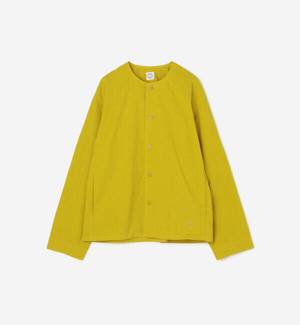 ORCIVAL「ORCIVAL | コットンツイル ノーカラーシャツブルゾン WOMEN」|シャツ・ブラウス|YELLOW