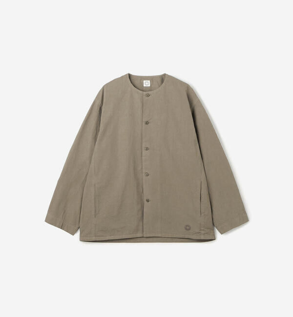 ORCIVAL「ORCIVAL | コットンツイル ノーカラーシャツブルゾン MEN」|シャツ・ブラウス|